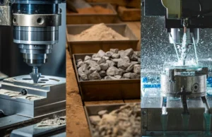 Texto Alt para Imagen Variedad de Materiales para CNC cortados (madera, acrílico y metal) mostrando un acabado limpio y preciso.